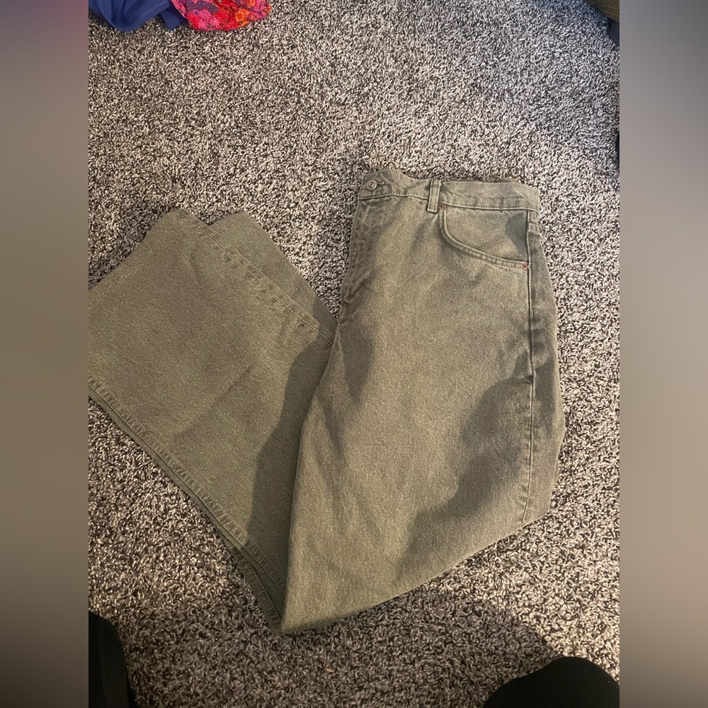 Reformation Olive Green Women Jeans